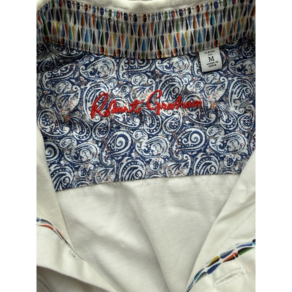 Robert Graham Lime Tequila White Lemons Drink Series Short Sleeve Size Medium - Picture 5 of 5